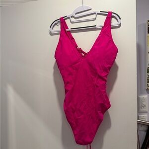 Pink Women's One Piece Swimsuit